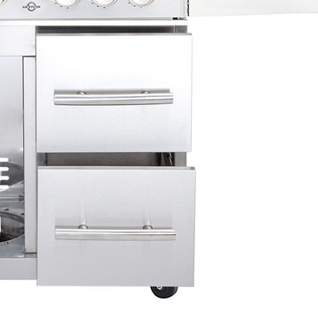 ALL'GRILL Schubladen-System re. für Modular CHEF XL -Edelst.-
