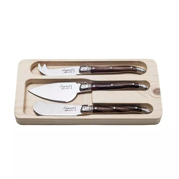 Premium Line Käsemesserset 3-teiliges Dark Wood