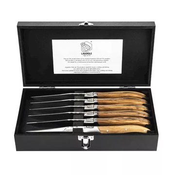 Luxury Line Steakmesser Olivenholz