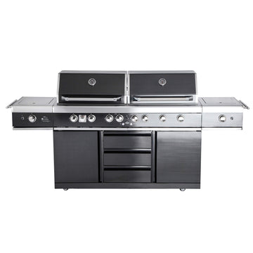 TOP-LINE - ALL'GRILL EXTREME Light Steakzone® - NERO con Air System