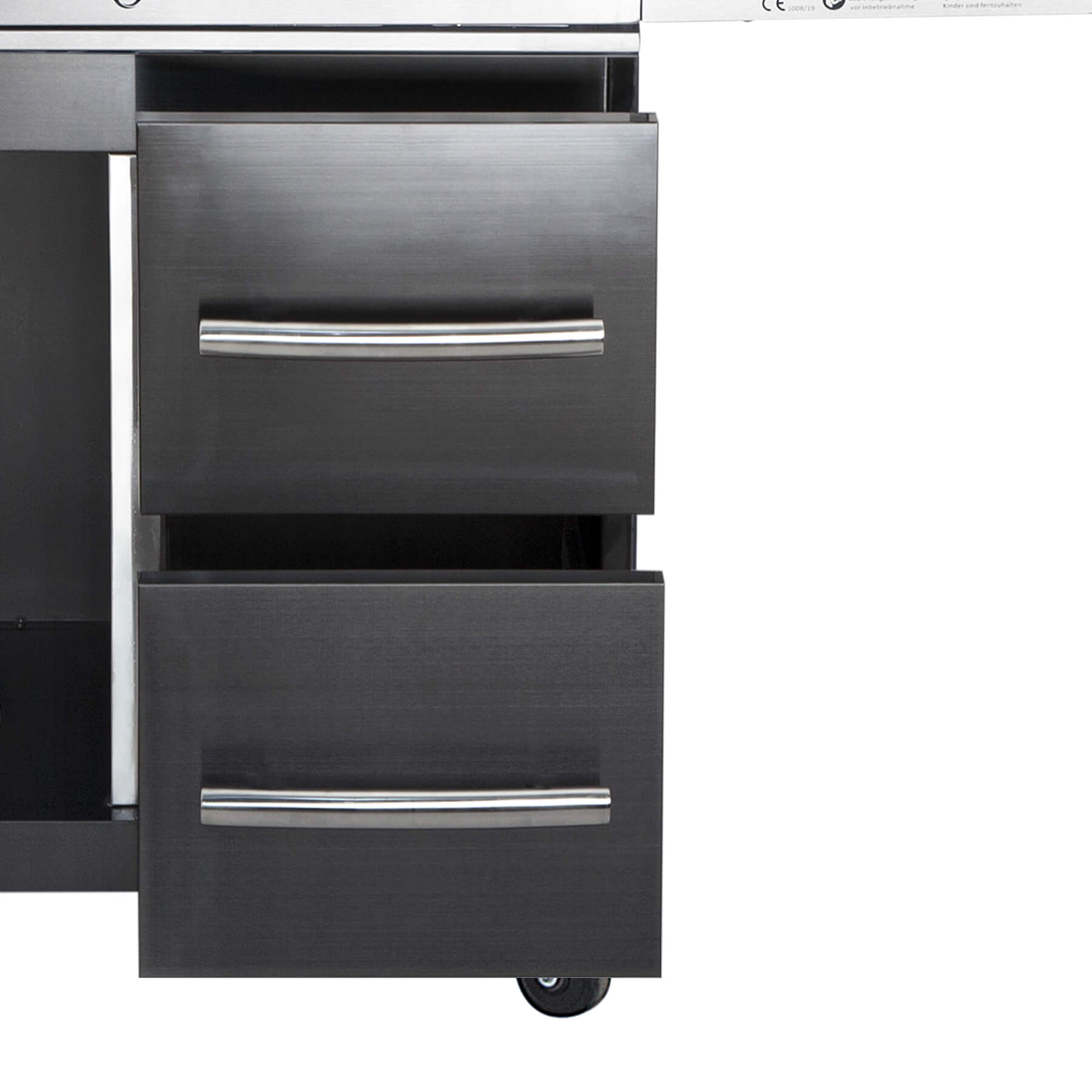 Sistema cassetto ALL'GRILL destro. per CHEF modulare XL -nero-