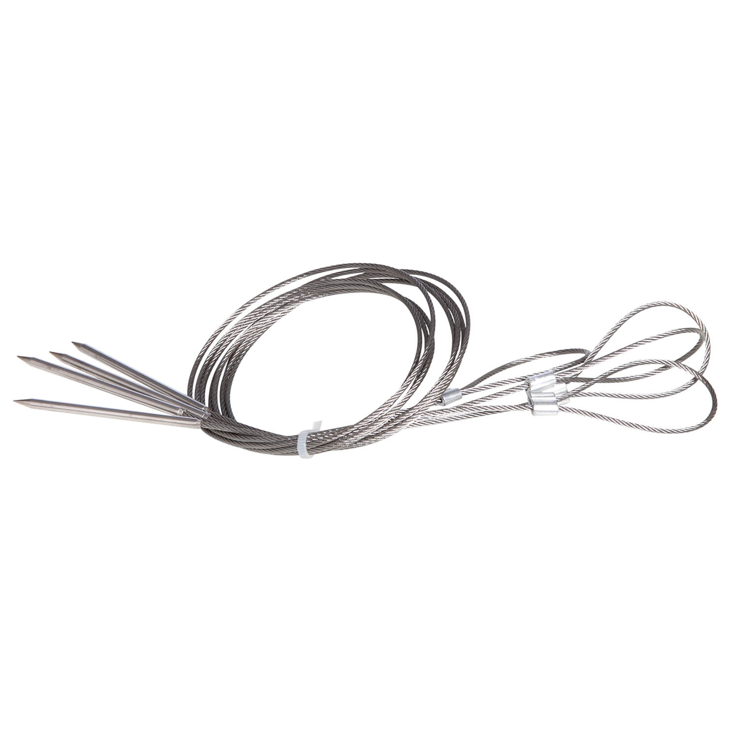 Set di 4 spiedini flessibili per griglia (filo per shish kebab/filo per griglia)