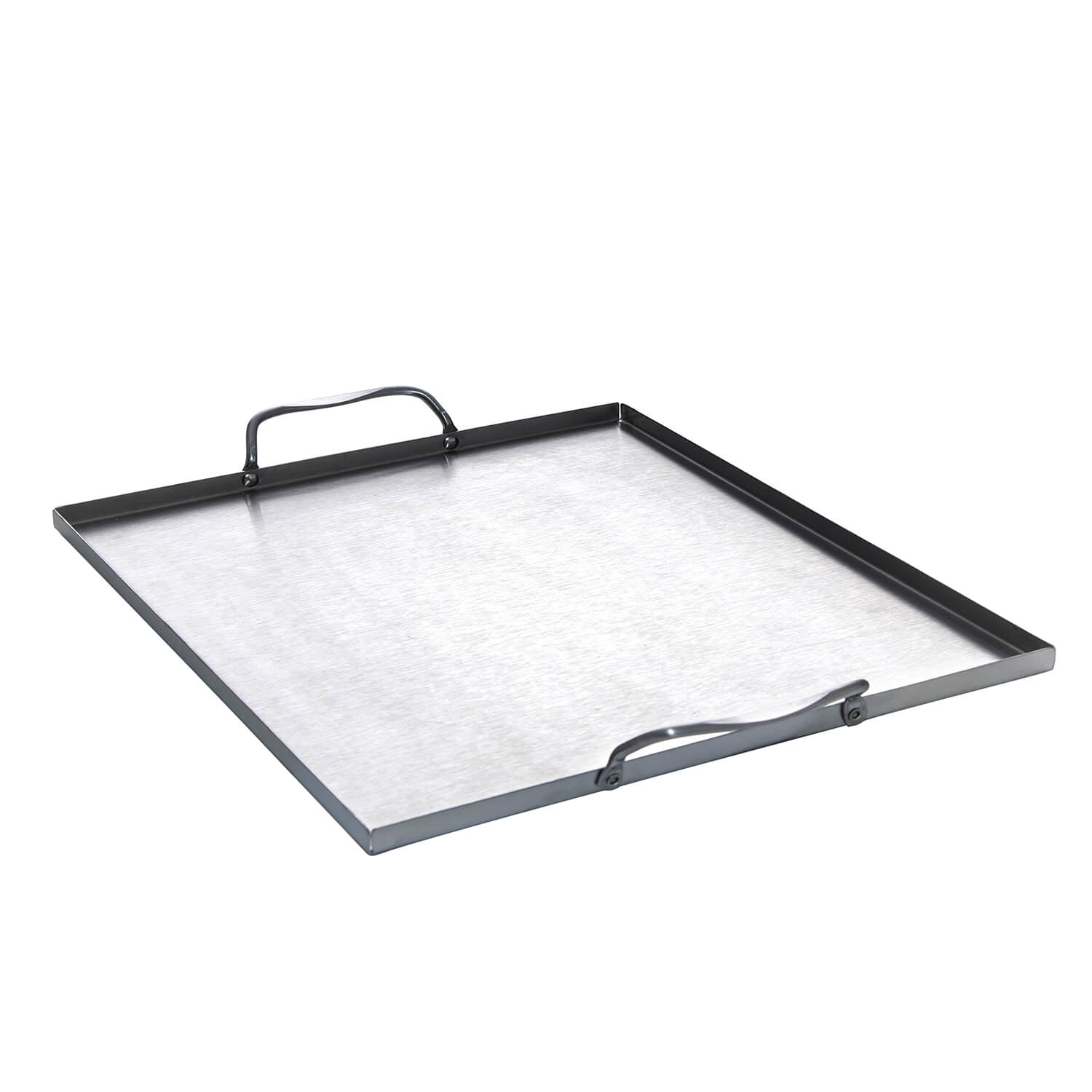 Bistecchiera in acciaio inossidabile con 2 manici, 31 x 27 x 1 cm