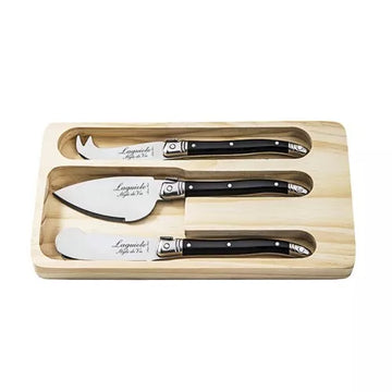 Set coltelli da formaggio Premium Line 3 pezzi nero