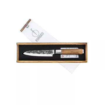 Coltello Santoku Oliva Forgiato 14cm