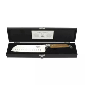 Coltello Santoku Luxury Line in legno di ulivo